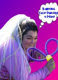 Balloons, Face Painting, & More for your Party or Event